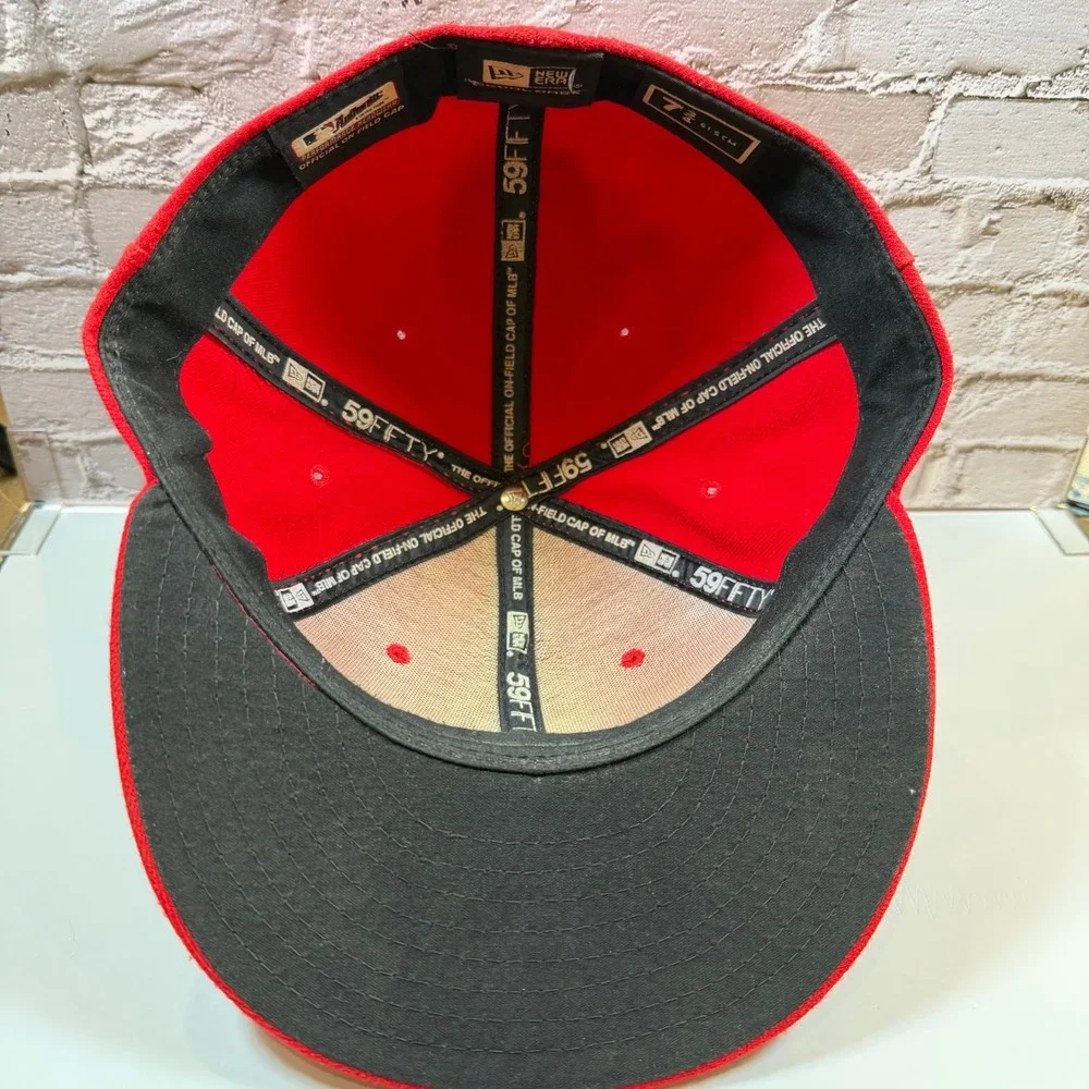 New Era 59FIFTY Los Angeles Angels Mens 7 3/4 Red Authentic On Field Fitted Hat